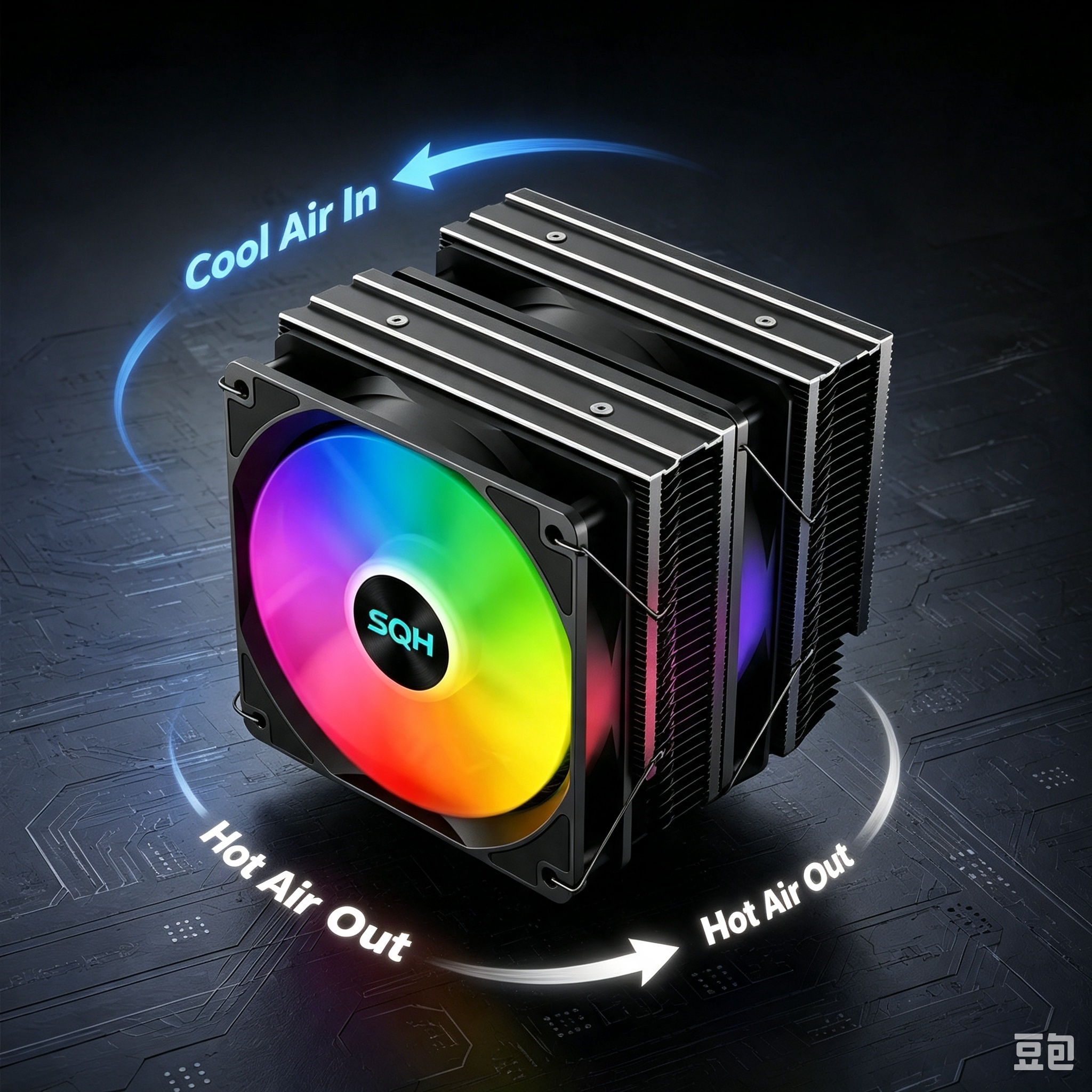 SQH-B004-12025*2 Dual-Tower 6-Heatpipe 4